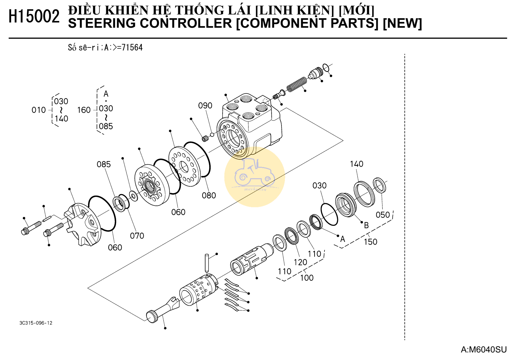 Bộ phận  điều khiển hệ thống lái (mới)